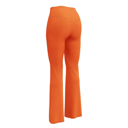 orange-high-waist-flare-leggings-flare-leggings-jlr-design-11 - JLR Design