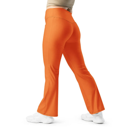 orange-high-waist-flare-leggings-flare-leggings-jlr-design-12 - JLR Design