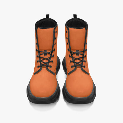orange-leather-chunky-boots-boots-jlr-design-5 - JLR Design