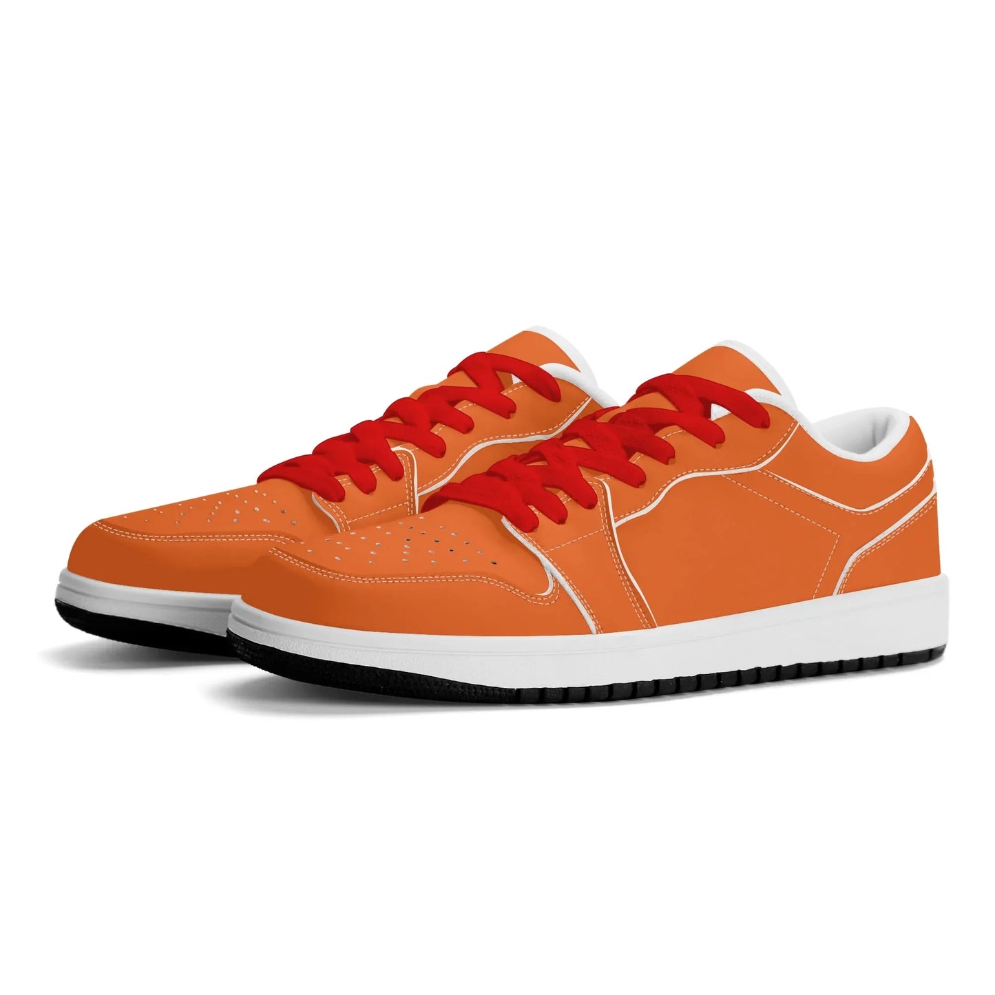 orange-low-top-leder-sneaker-fur-herren-sneaker-jlr-design-1 - JLR Design