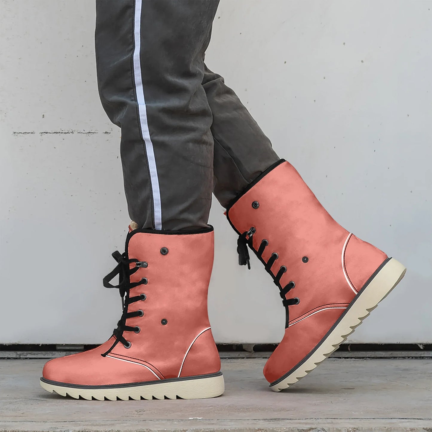 orange-red-chic-boots-mit-pluschfutter-stiefel-jlr-design-2 - JLR Design