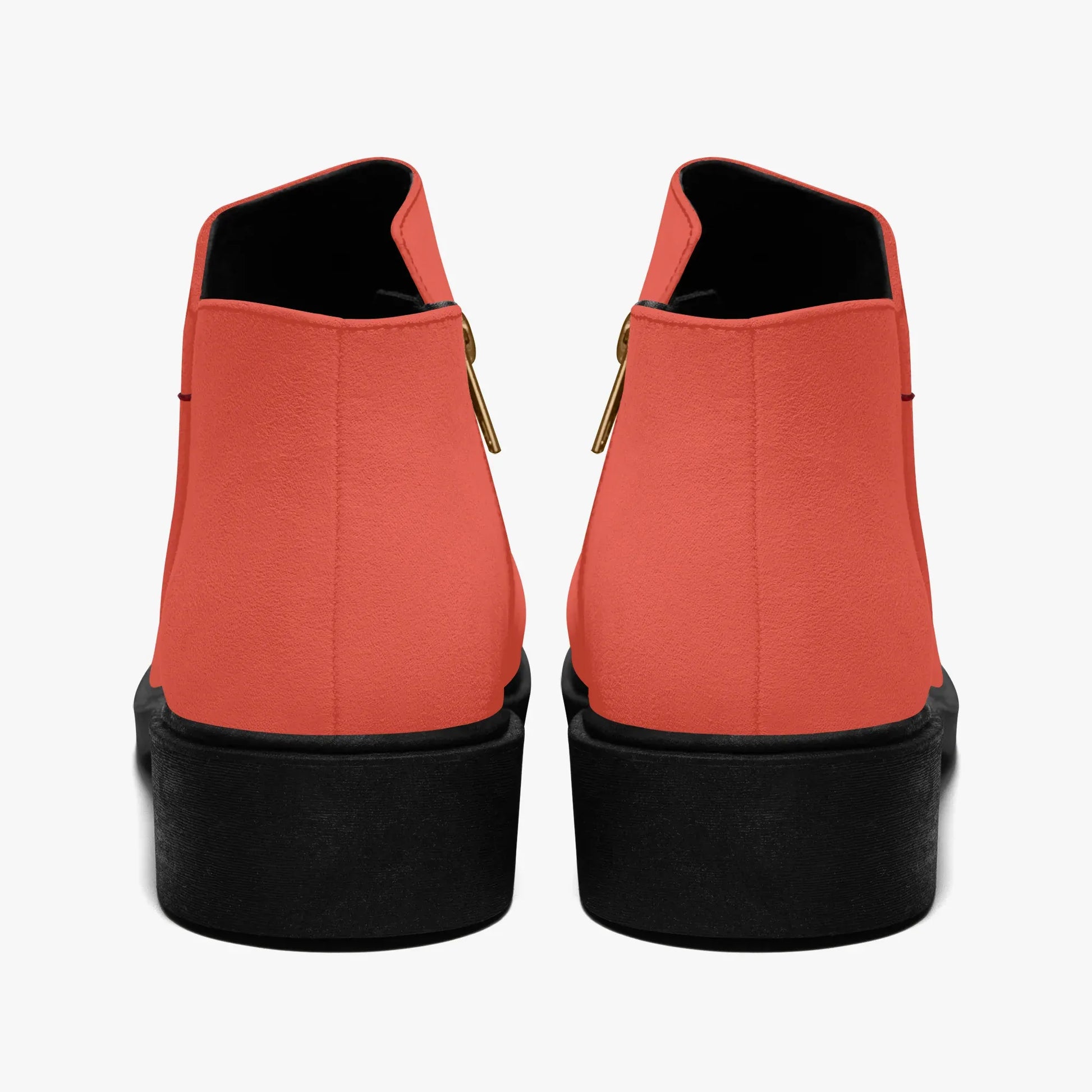 orange-red-elegante-reissverschluss-stiefeletten-stiefeletten-jlr-design-2 - JLR Design