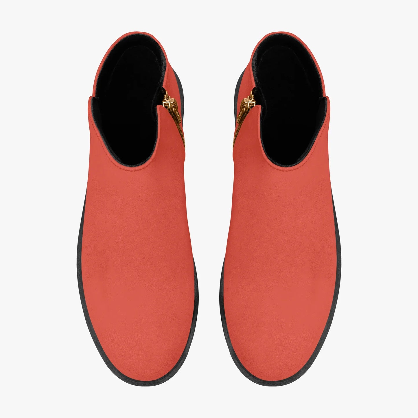 orange-red-elegante-reissverschluss-stiefeletten-stiefeletten-jlr-design-7 - JLR Design