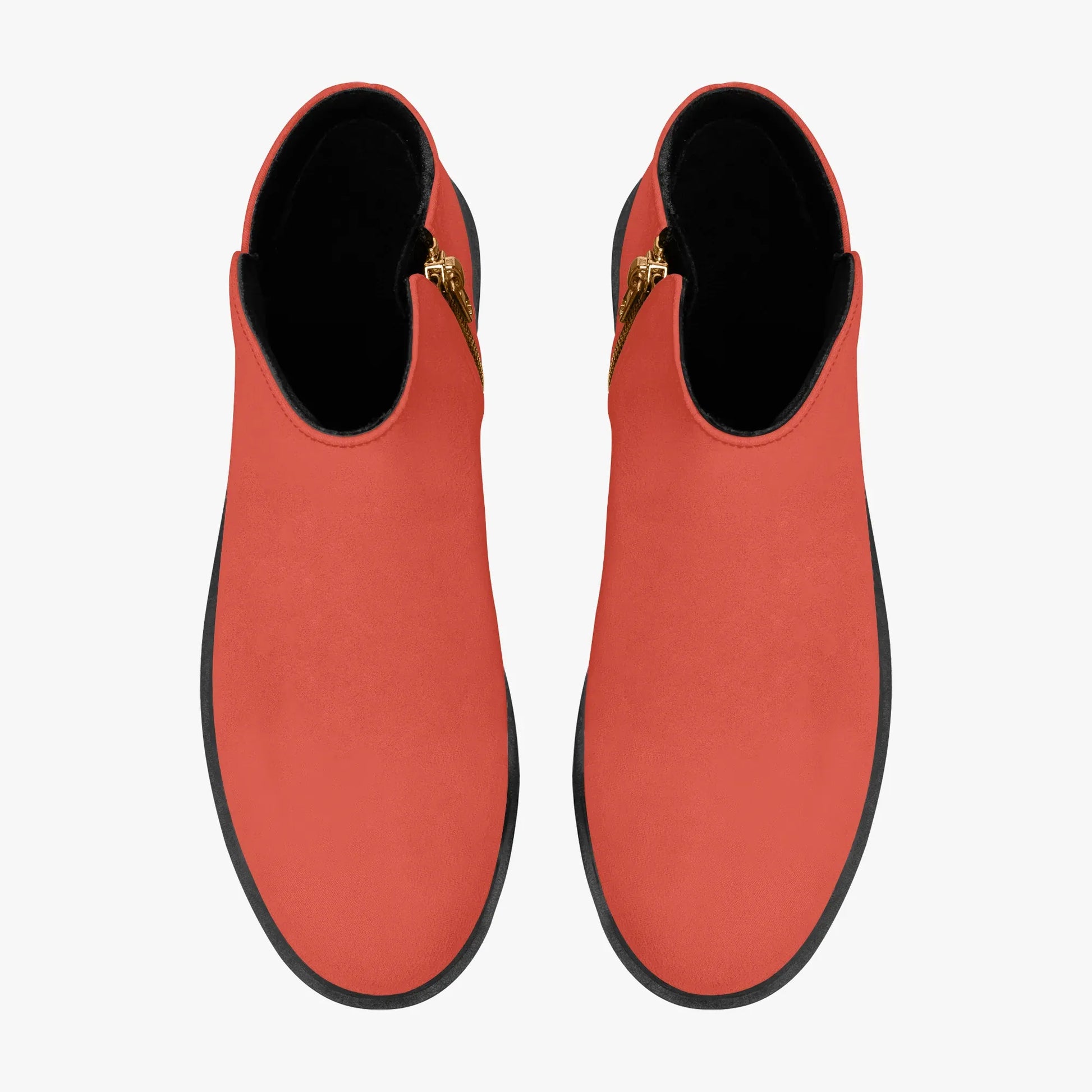 orange-red-elegante-reissverschluss-stiefeletten-stiefeletten-jlr-design-7 - JLR Design