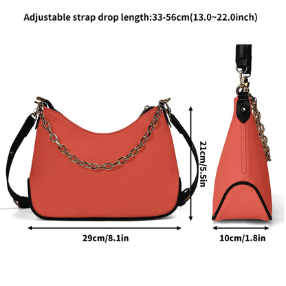 orange-red-elegante-umhangetasche-mit-kette-umhangetasche-jlr-design-7 - JLR Design