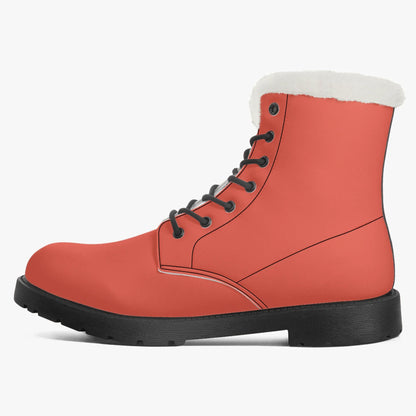 orange-red-faux-fur-leder-boots-boots-jlr-design-4 - JLR Design