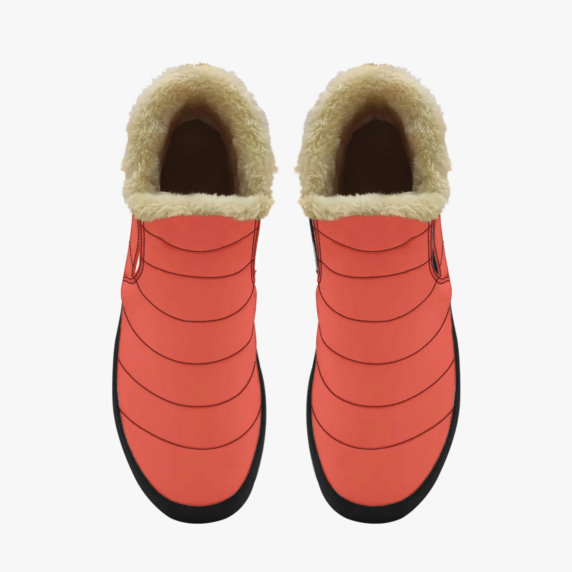 orange-red-faux-fur-slipper-slipper-jlr-design-5 - JLR Design