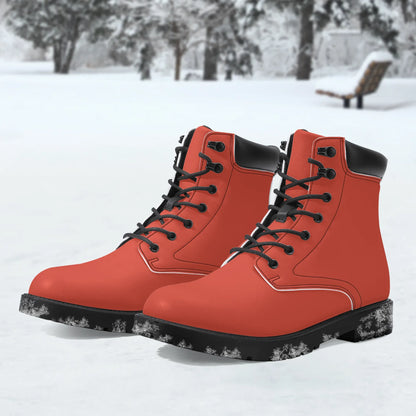 orange-red-leder-boots-or-stylische-und-warme-winterstiefel-boots-jlr-design-1 - JLR Design