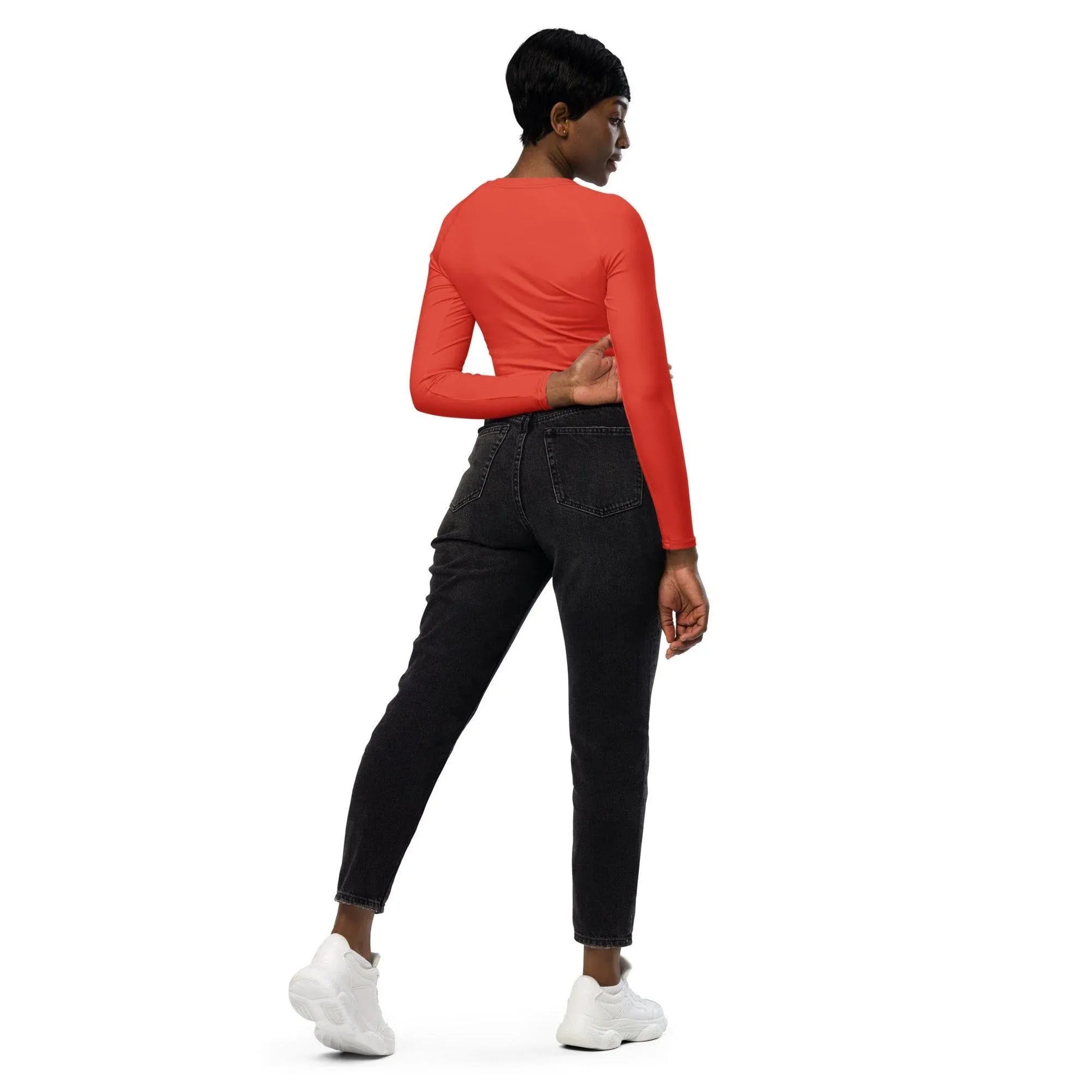 orange-red-long-sleeve-damen-crop-top-long-sleeve-crop-top-jlr-design-4 - JLR Design