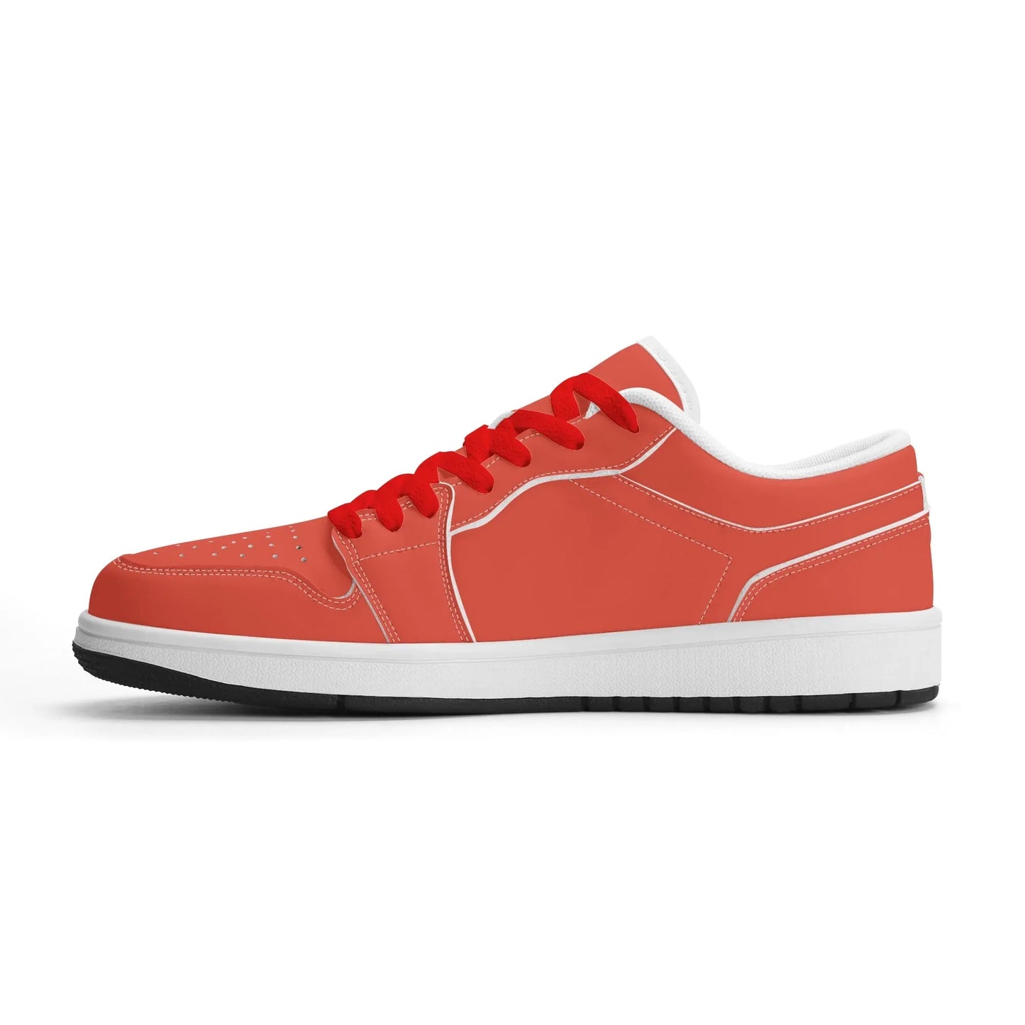 orange-red-low-top-leder-sneaker-fur-damen-sneaker-jlr-design-4 - JLR Design