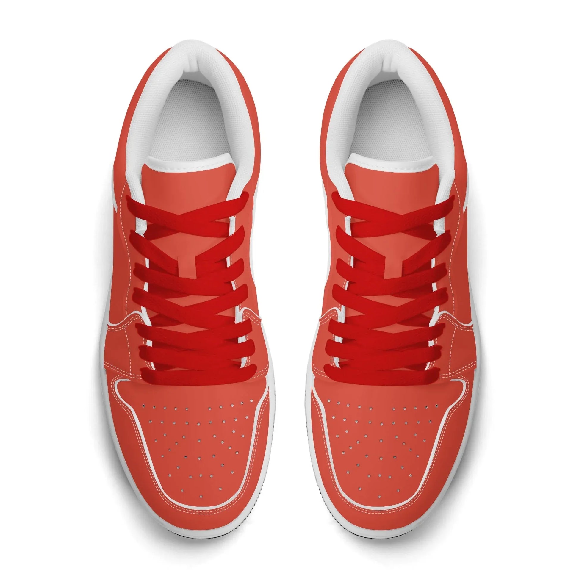 orange-red-low-top-leder-sneaker-fur-damen-sneaker-jlr-design-7 - JLR Design