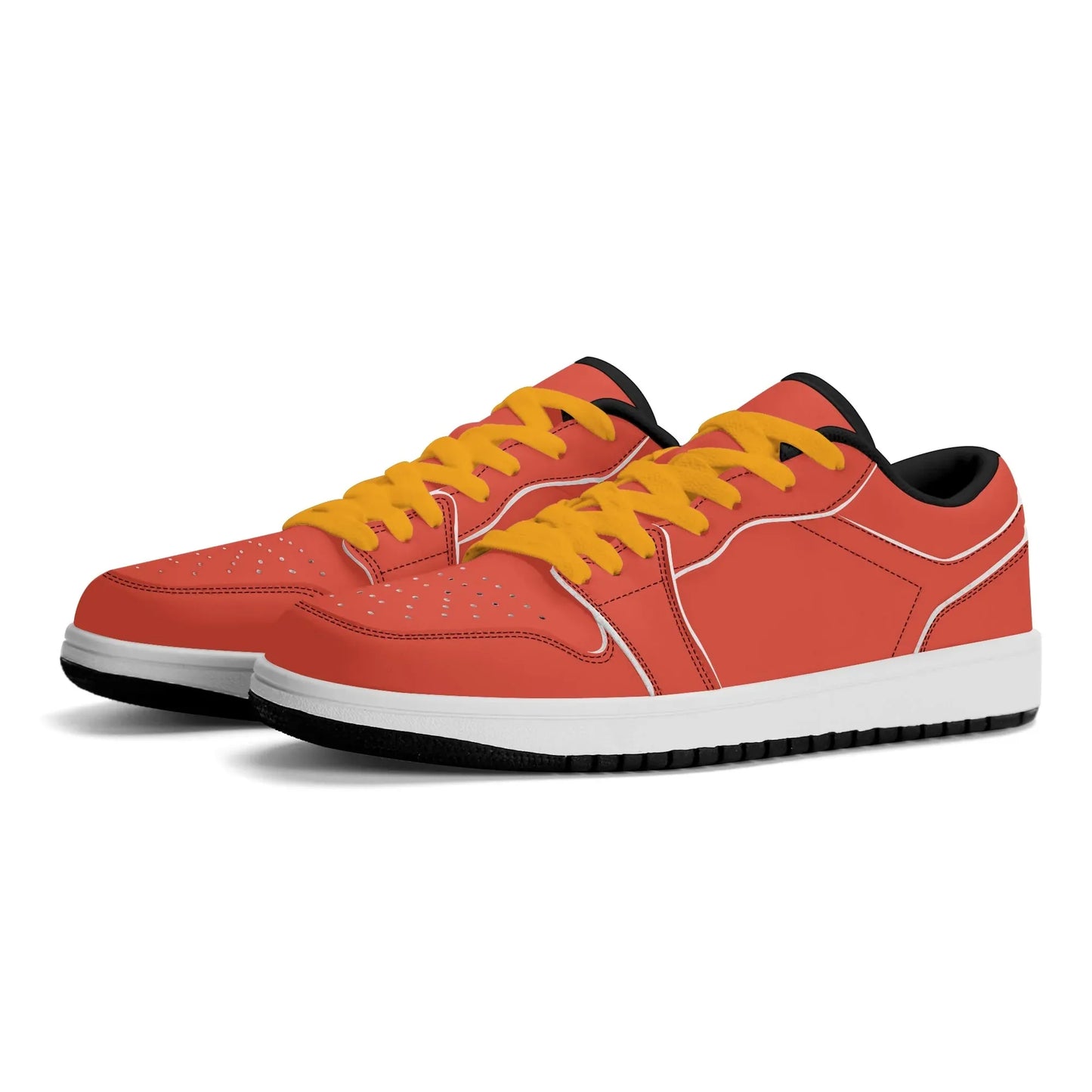 orange-red-low-top-leder-sneaker-fur-herren-sneaker-jlr-design-8 - JLR Design