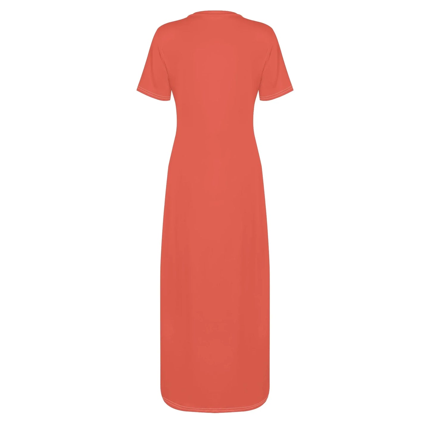 orange-red-short-sleeve-long-dress-long-dress-jlr-design-4 - JLR Design