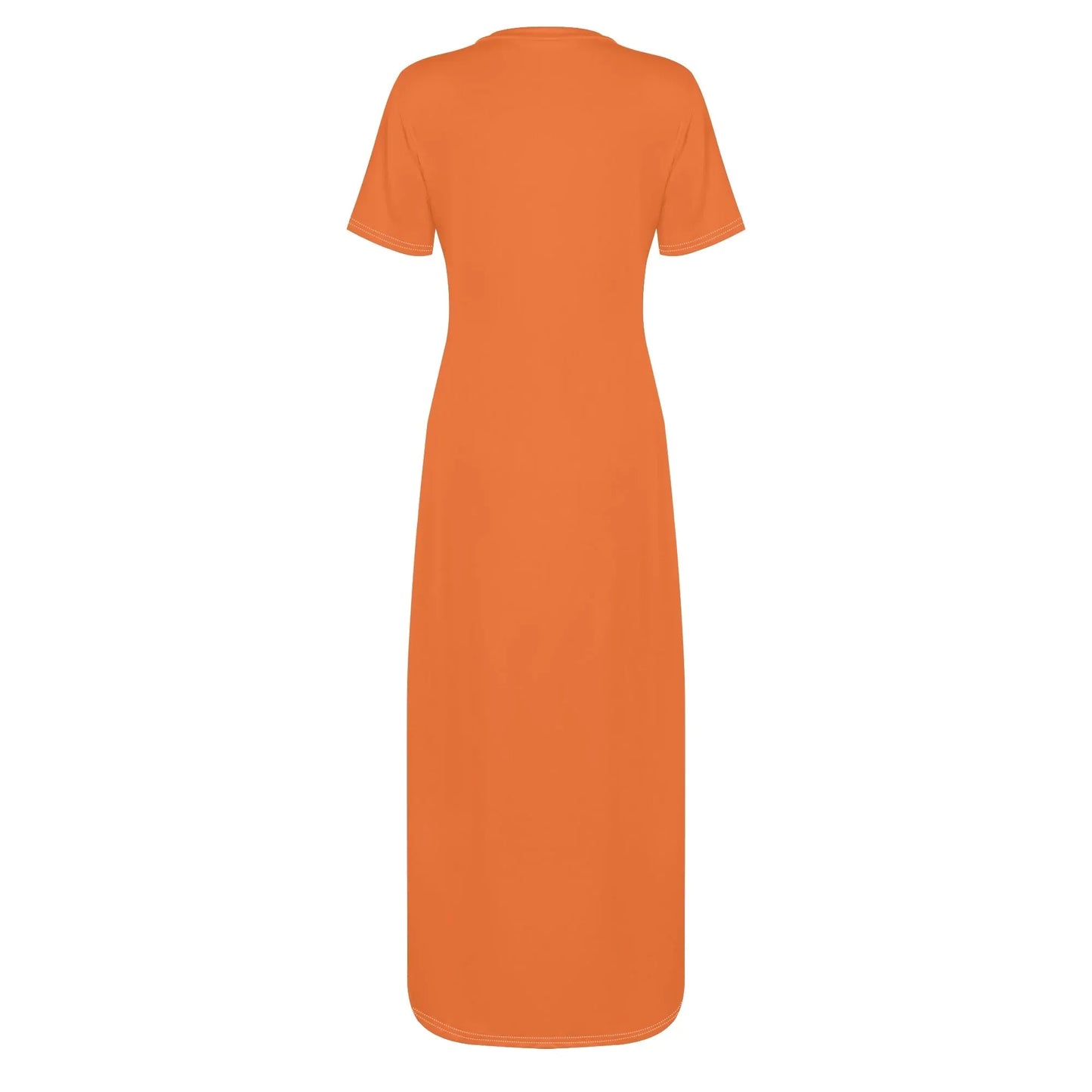 orange-short-sleeve-long-dress-long-dress-jlr-design-4 - JLR Design