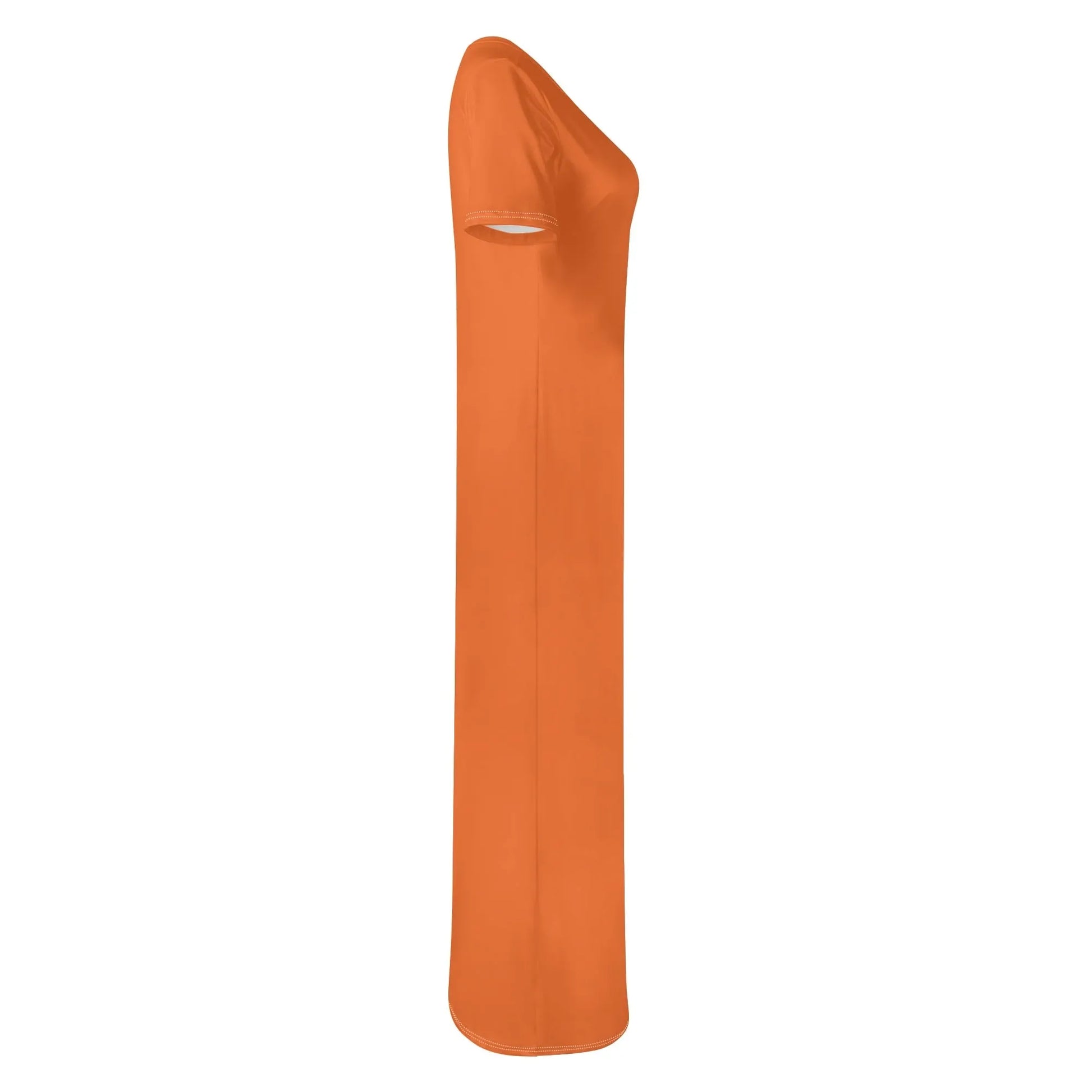orange-short-sleeve-long-dress-long-dress-jlr-design-5 - JLR Design