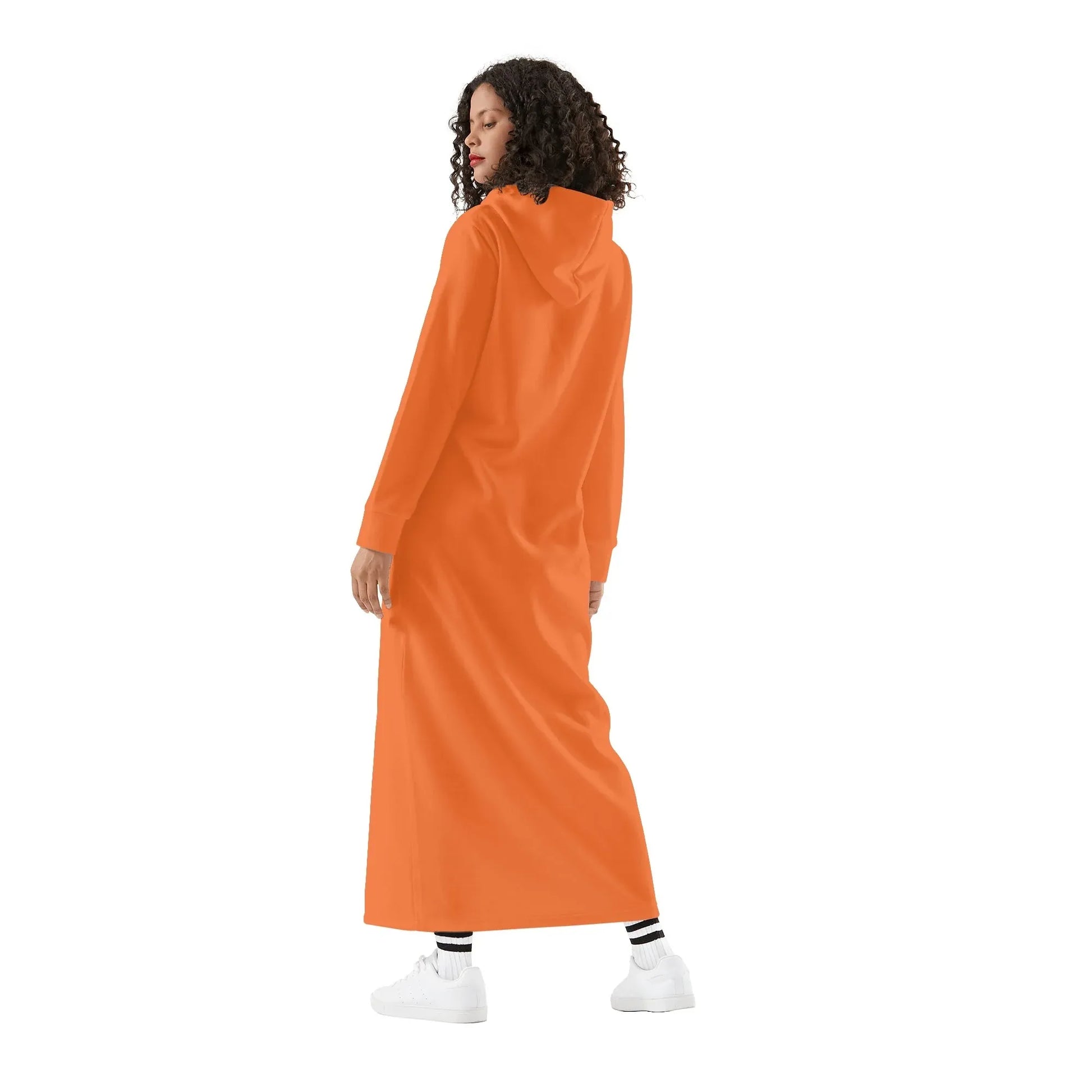 oranges-damen-maxi-hoodiekleid-knochellanges-kapuzenkleid-aus-weich-angerautem-fleece-hoodiekleid-jlr-design-2 - JLR Design