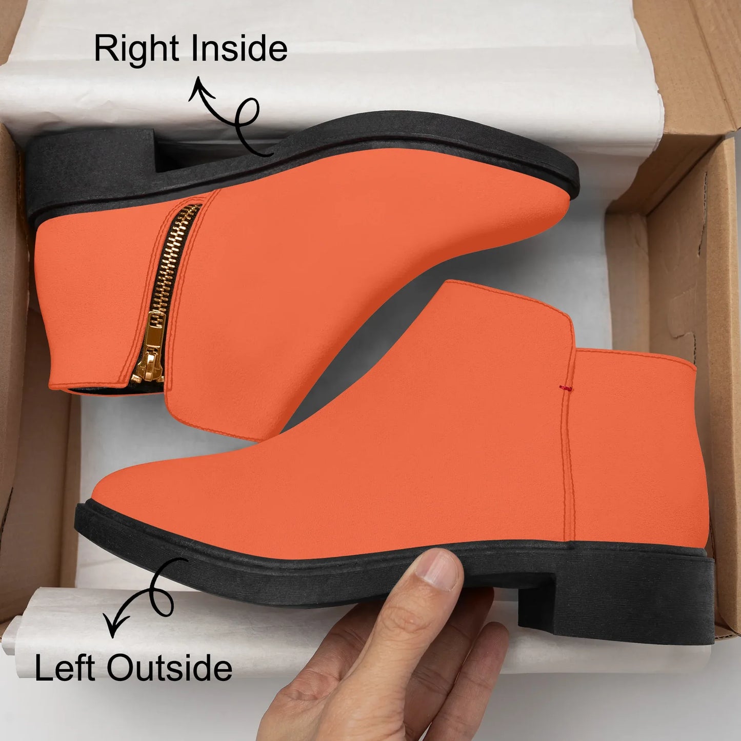 outrageous-orange-elegante-reissverschluss-stiefeletten-stiefeletten-jlr-design-8 - JLR Design