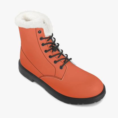 outrageous-orange-faux-fur-leder-boots-boots-jlr-design-7 - JLR Design