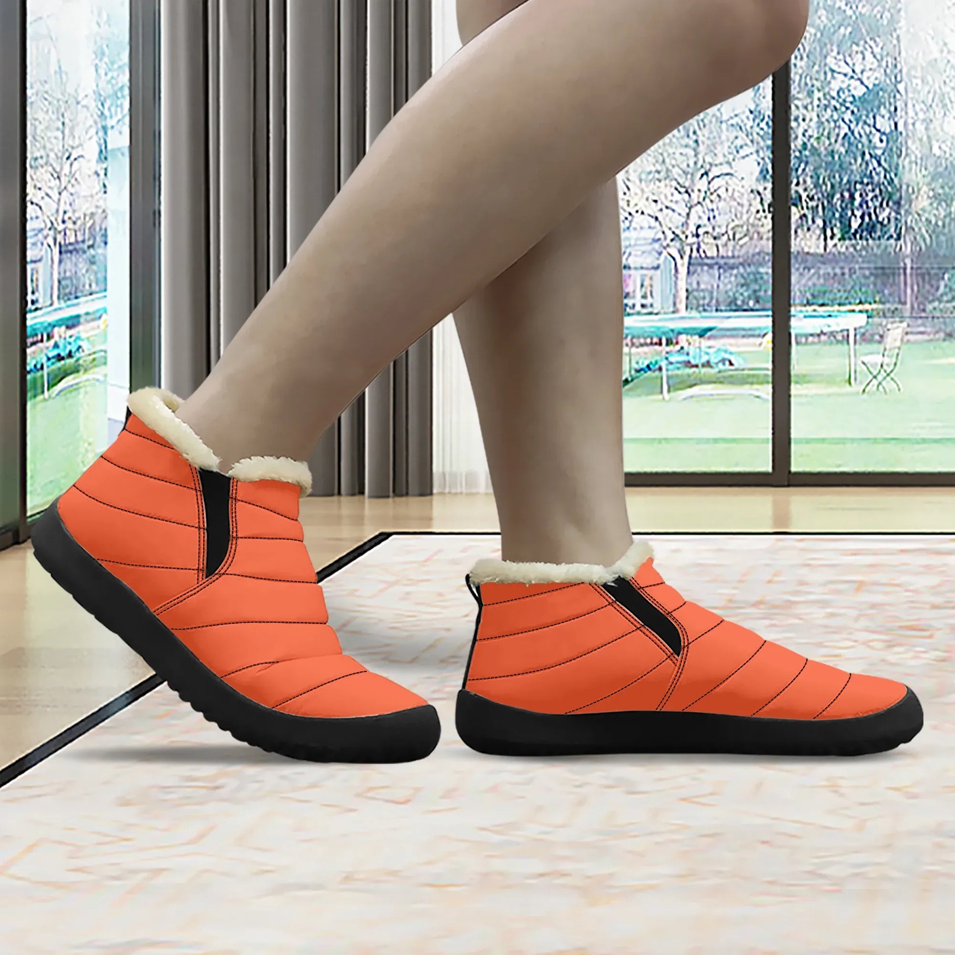 outrageous-orange-faux-fur-slipper-slipper-jlr-design-3 - JLR Design