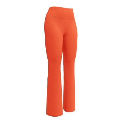 outrageous-orange-high-waist-flare-leggings-flare-leggings-jlr-design-6 - JLR Design