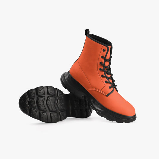 outrageous-orange-leather-chunky-boots-boots-jlr-design-1 - JLR Design