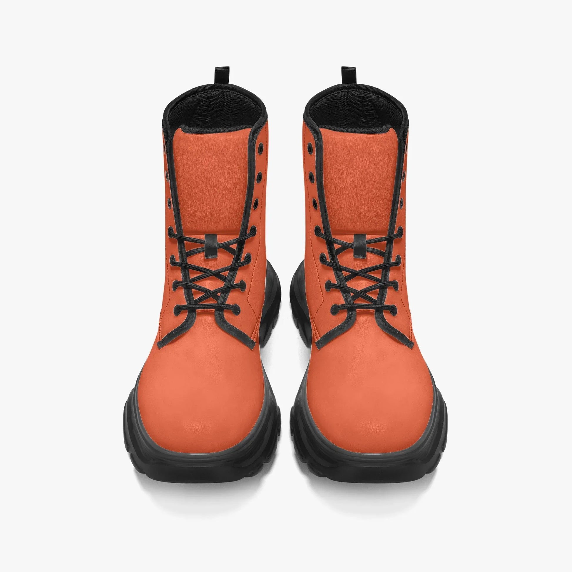 outrageous-orange-leather-chunky-boots-boots-jlr-design-5 - JLR Design