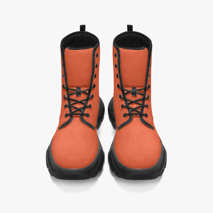 outrageous-orange-leather-chunky-boots-boots-jlr-design-5 - JLR Design
