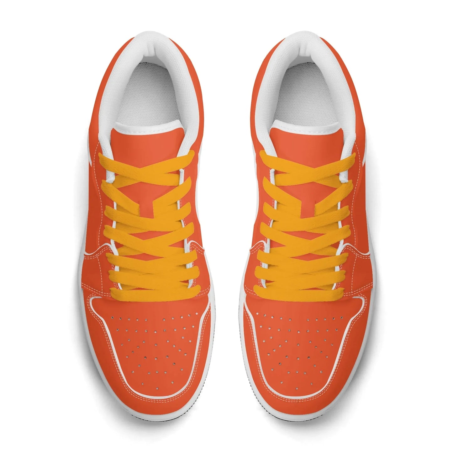 outrageous-orange-low-top-leder-sneaker-fur-herren-sneaker-jlr-design-7 - JLR Design