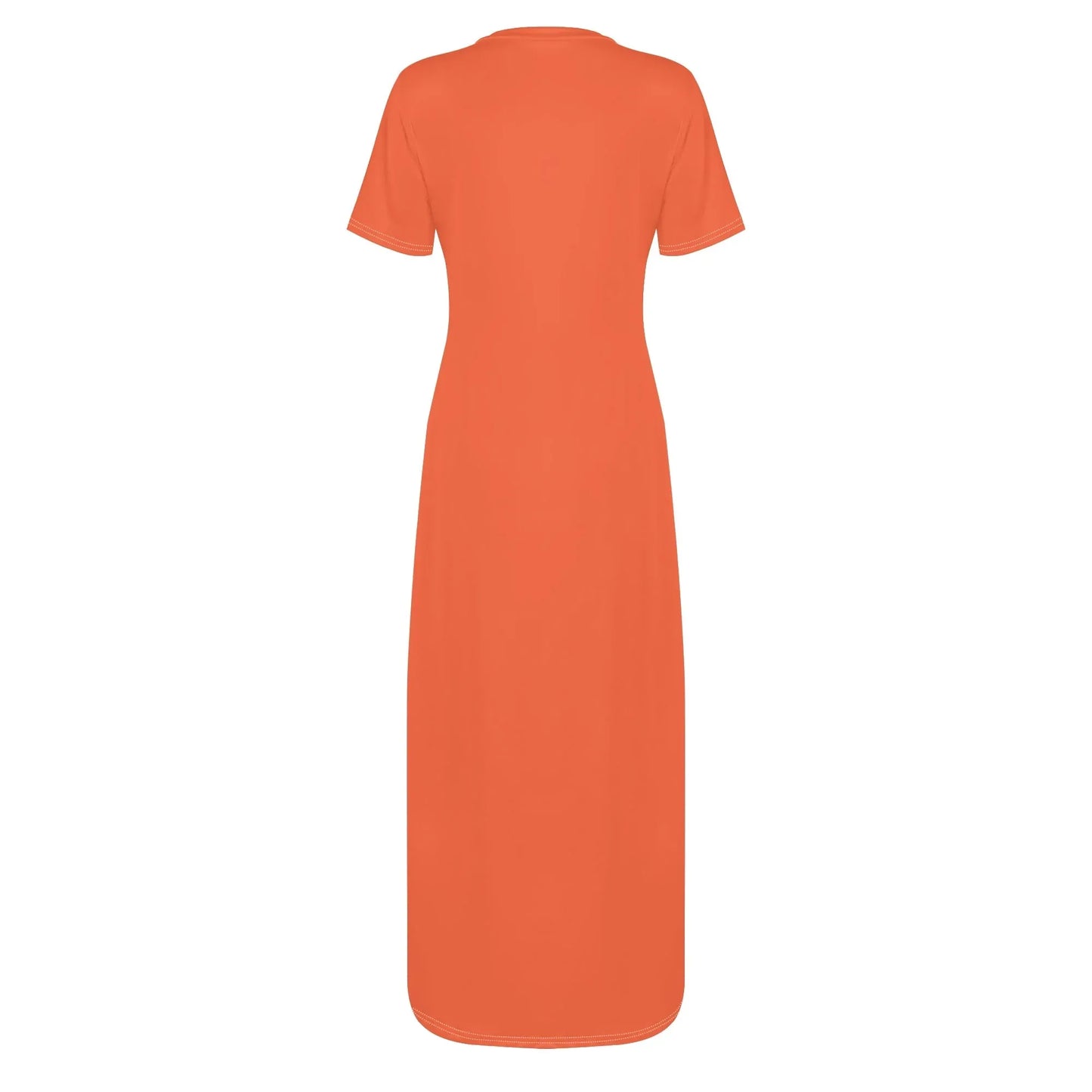 outrageous-orange-short-sleeve-long-dress-long-dress-jlr-design-4 - JLR Design