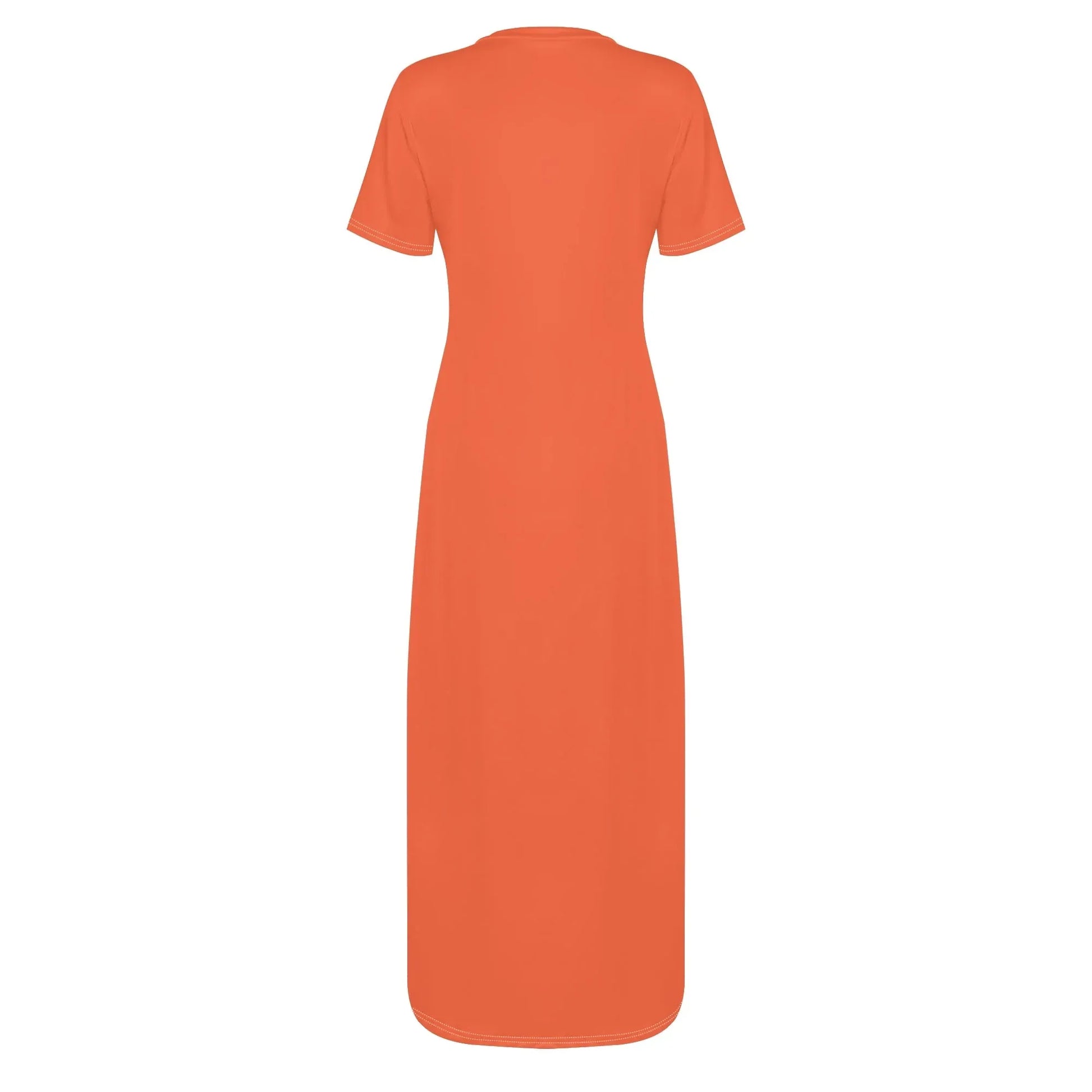 outrageous-orange-short-sleeve-long-dress-long-dress-jlr-design-4 - JLR Design