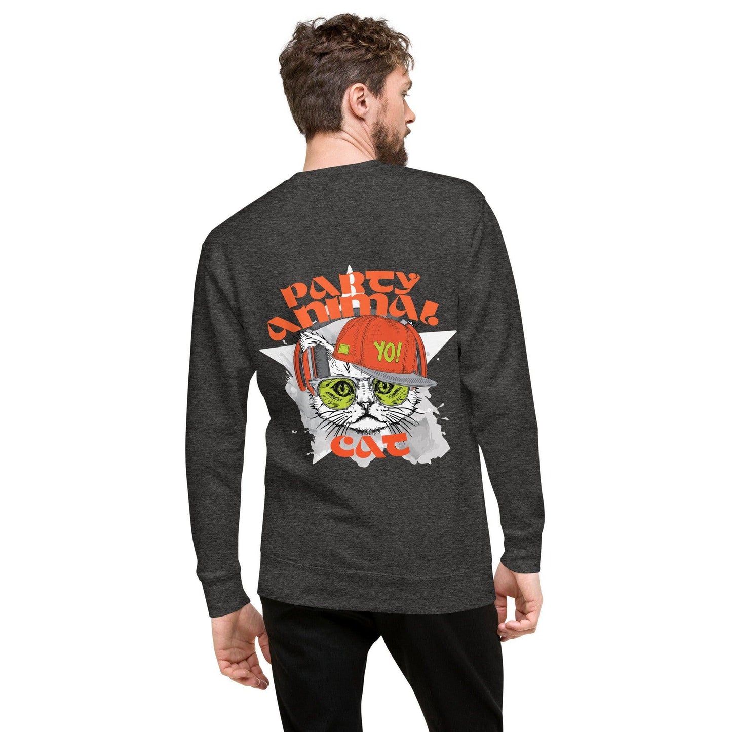 party-animal-cat-premium-pullover-pullover-jlr-design-1 - JLR Design
