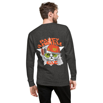 party-animal-cat-premium-pullover-pullover-jlr-design-1 - JLR Design