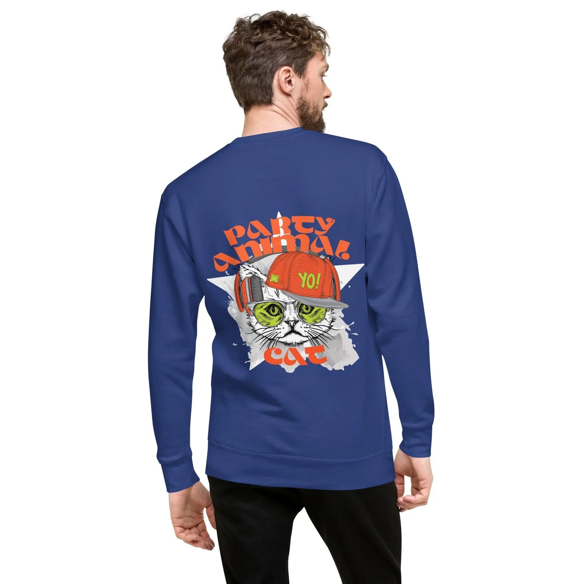 party-animal-cat-premium-pullover-pullover-jlr-design-16 - JLR Design