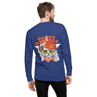 party-animal-cat-premium-pullover-pullover-jlr-design-16 - JLR Design