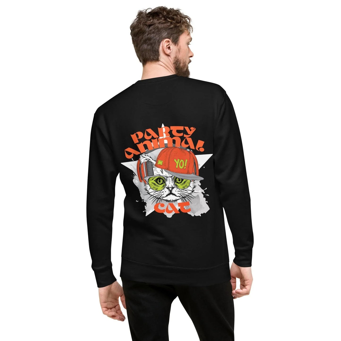 party-animal-cat-premium-pullover-pullover-jlr-design-5 - JLR Design
