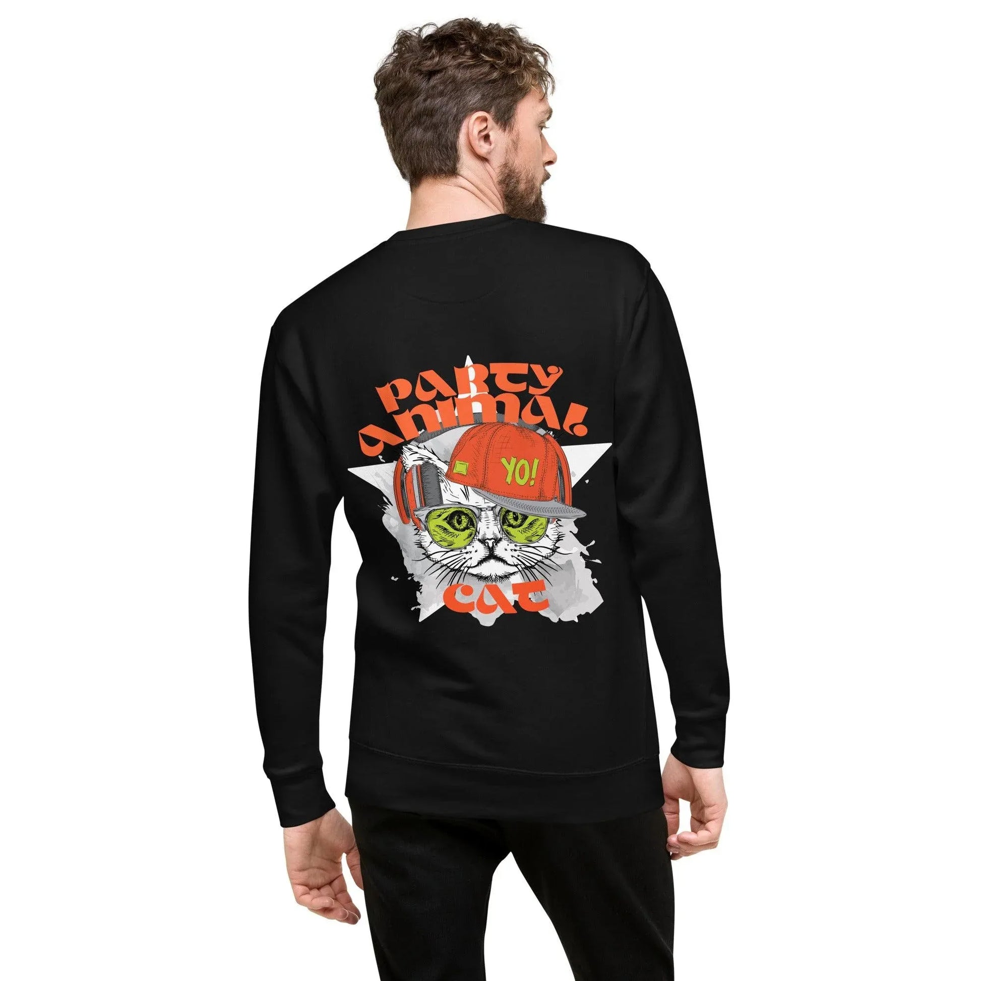 party-animal-cat-premium-pullover-pullover-jlr-design-5 - JLR Design