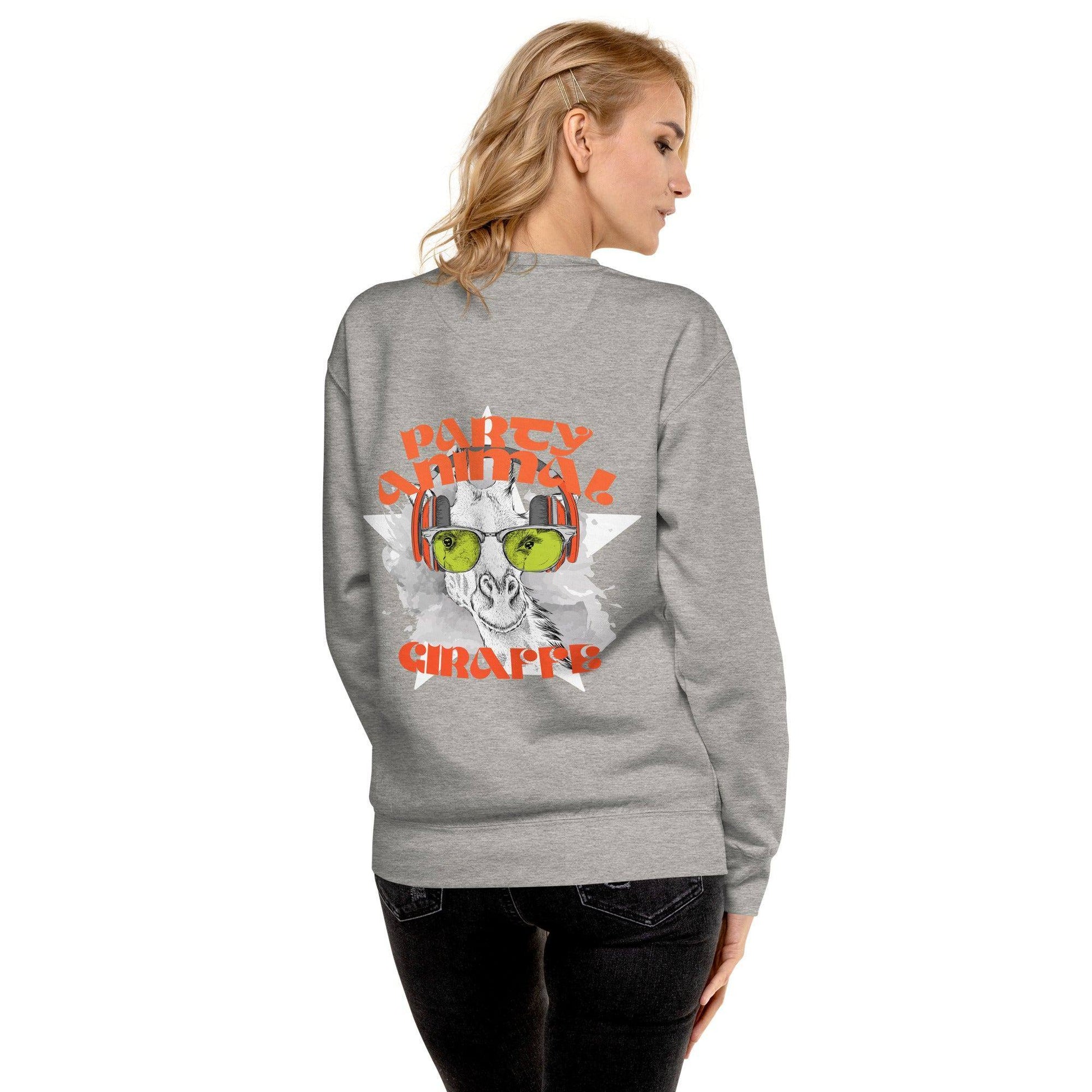 party-animal-giraffe-premium-pullover-pullover-jlr-design-1 - JLR Design