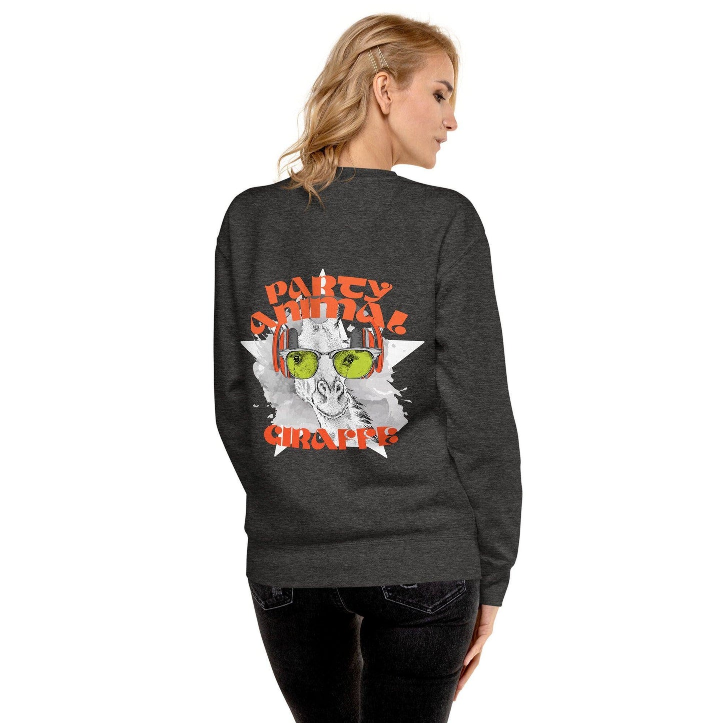 party-animal-giraffe-premium-pullover-pullover-jlr-design-13 - JLR Design