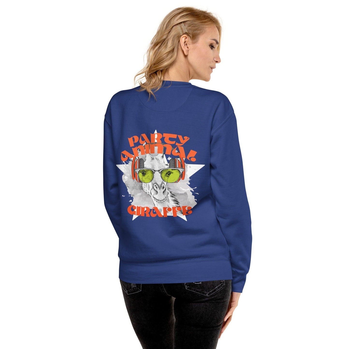 party-animal-giraffe-premium-pullover-pullover-jlr-design-17 - JLR Design