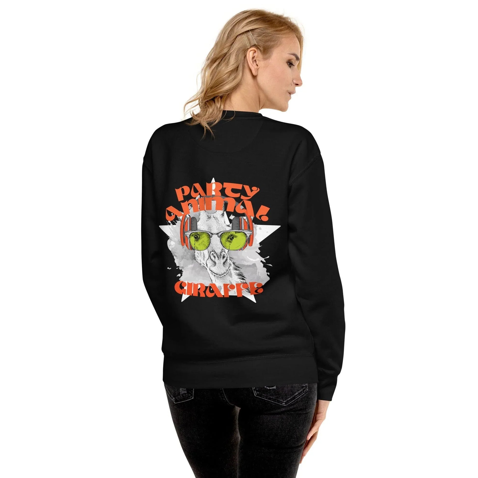 party-animal-giraffe-premium-pullover-pullover-jlr-design-5 - JLR Design