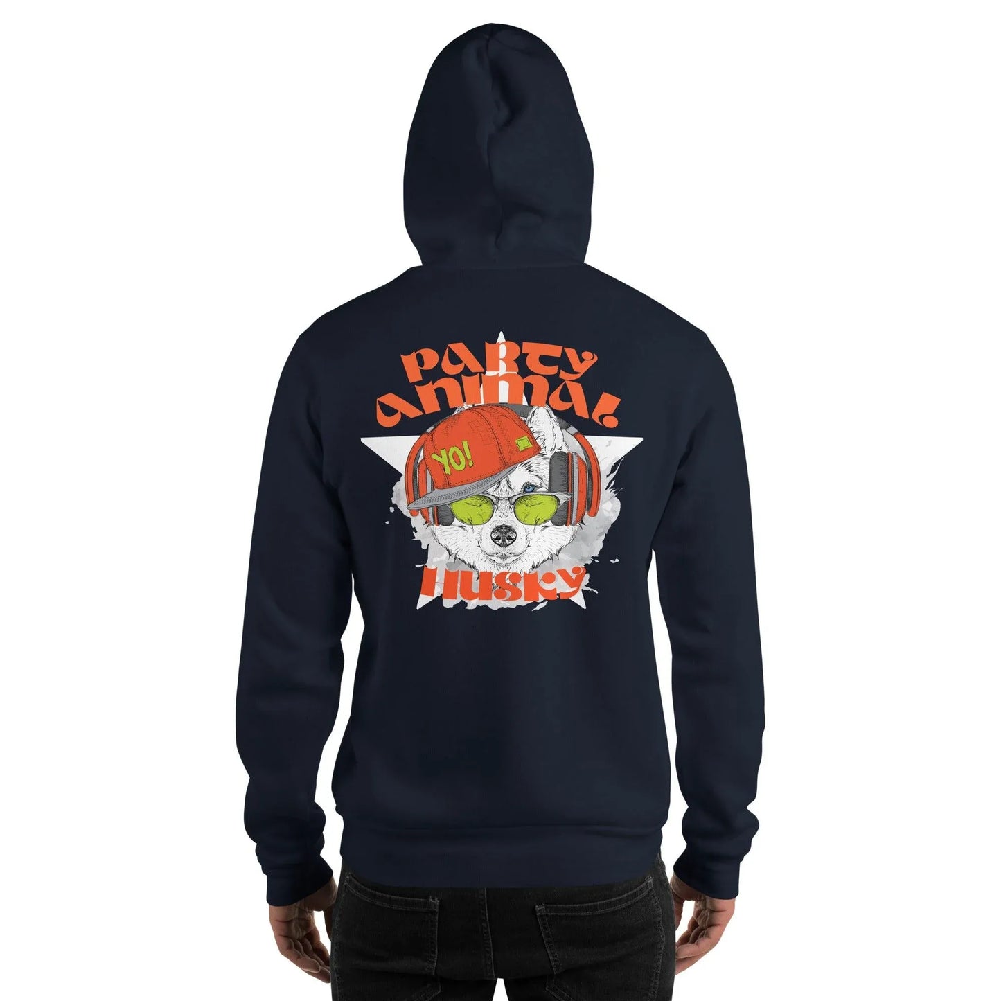 party-animal-husky-hoodie-hoodie-jlr-design-1 - JLR Design