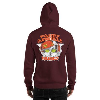 party-animal-husky-hoodie-hoodie-jlr-design-6 - JLR Design