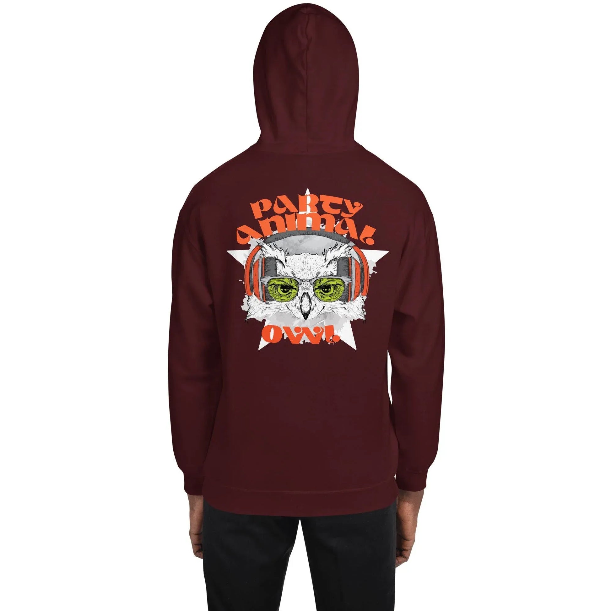 party-animal-owl-hoodie-hoodie-jlr-design-9 - JLR Design