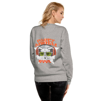 party-animal-owl-premium-pullover-pullover-jlr-design-21 - JLR Design