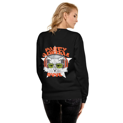 party-animal-owl-premium-pullover-pullover-jlr-design-5 - JLR Design
