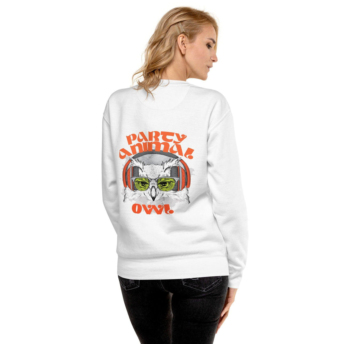 party-animal-owl-premium-pullover-pullover-jlr-design-jlr-design-de-1 - JLR Design