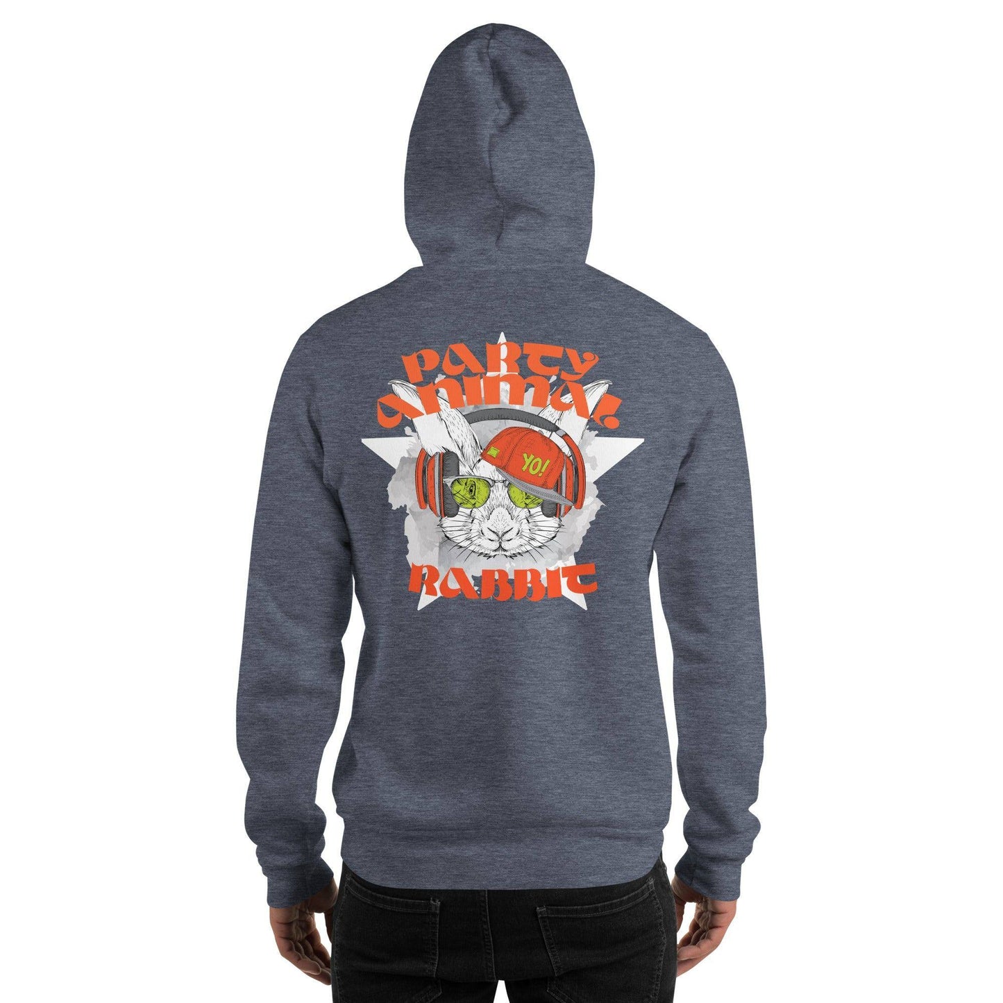 party-animal-rabbit-hoodie-hoodie-jlr-design-17 - JLR Design