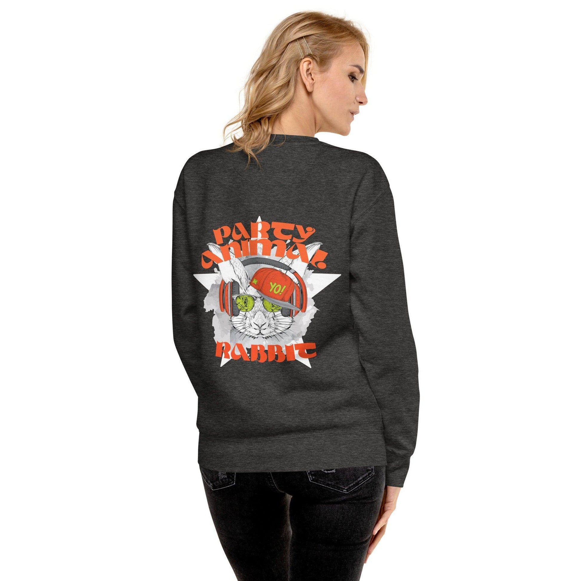 party-animal-rabbit-premium-pullover-pullover-jlr-design-12 - JLR Design