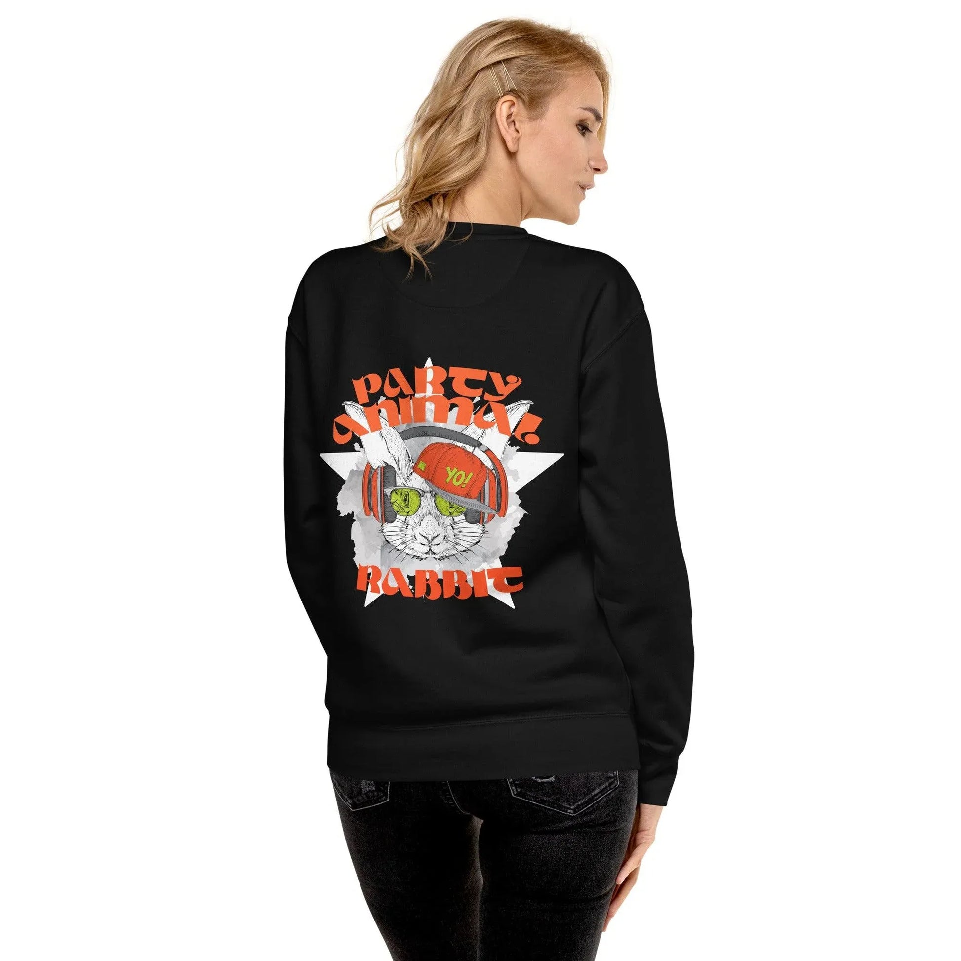 party-animal-rabbit-premium-pullover-pullover-jlr-design-6 - JLR Design