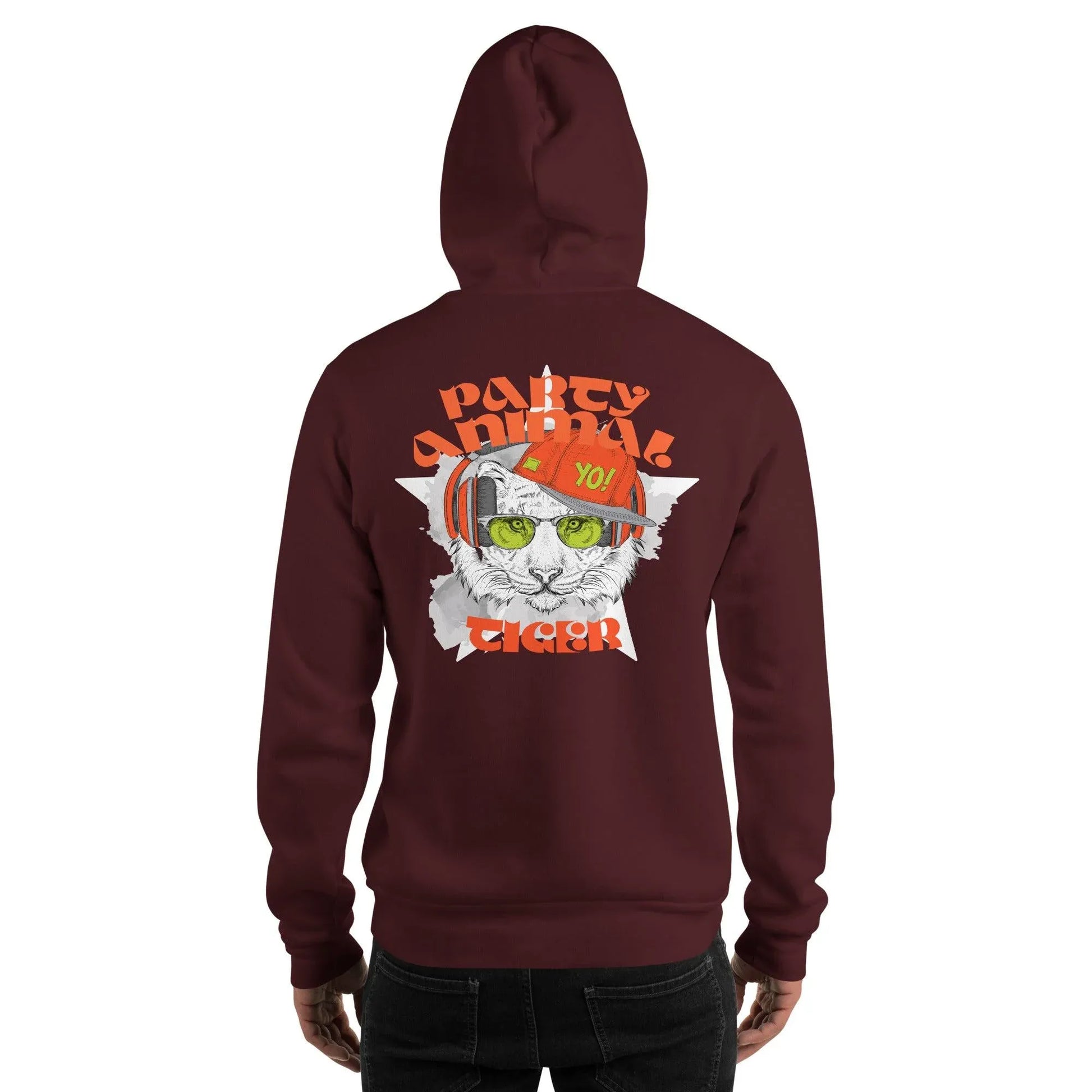 party-animal-tiger-hoodie-hoodie-jlr-design-7 - JLR Design